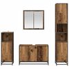 vidaXL Badkamermeubelset Wandgemonteerd 4 pcs Oud hout Bewerkt hout