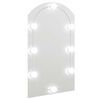 vidaXL Spiegel met LED-verlichting boog 70x40 cm glas