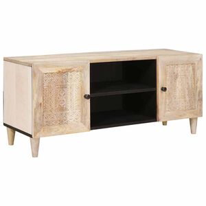 vidaXL TV Eenheden met plank Wit 105 x 33 x 46 cm Bewerkt hout