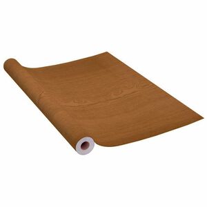vidaXL Meubelfolie zelfklevend 500x90 cm PVC eikenkleurig