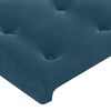vidaXL Hoofdbord 80x5x78/88 cm fluweel donkerblauw