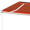 vidaXL Luifel vrijstaand automatisch 400x300 cm oranje en bruin