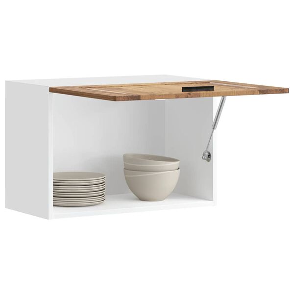 vidaXL Keukenwandkast Porto bewerkt hout oud houtkleurig