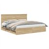vidaXL Bedframe met lade Sonoma Eiken 200 x 200 cm Ingenieurshout
