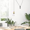 vidaXL Hanglamp in hoogte verstelbaar E27 Ø22 cm metaal glanzend wit