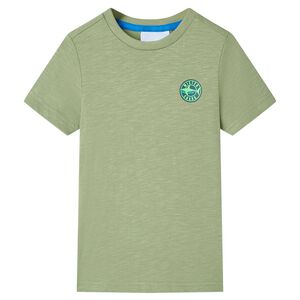 Kindershirt 116 lichtkakikleurig