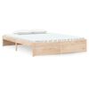 vidaXL Bedframe massief hout 135x190 cm
