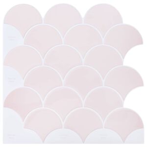 vidaXL Vis schaal tegel 50 pcs Lichtroze 30 x 30 cm