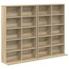 vidaXL CD Kast 2 st Sonoma Eiken 65 x 23,5 x 97,5 cm Bewerkt hout