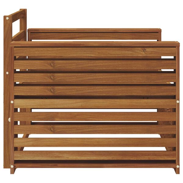 vidaXL 2 Stuk Bank met armleuningen Massief Acaciahout Naturel