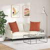 vidaXL Sofa Kussens 2 stuks Rood-oranje 60 x 60 cm Cordstof