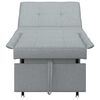 vidaXL Sofa Bed Lichtgrijs 194 x 67 x 37 cm Stof