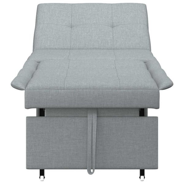 vidaXL Sofa Bed Lichtgrijs 194 x 67 x 37 cm Stof