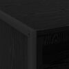 vidaXL Nachtkastje met lade Zwart Eiken 50 x 39,5 x 50 cm Bewerkt hout