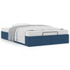 vidaXL Bedframe zonder matras 120x190 cm stof blauw
