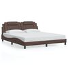 vidaXL Bedframe "Viana" met LED zonder matras bruin 180x200 cm