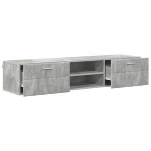 vidaXL Houten Kast met lade Beton Grijs 150 x 39 x 30 cm Bewerkt hout