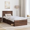 vidaXL Bedframe Bruin Eiken 90 x 190 cm Massief grenenhout
