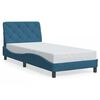 vidaXL Bedframe zonder matras fluweel blauw 90x200 cm