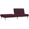 vidaXL Slaapbank 2-zits stof paars
