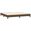vidaXL Boxspring met matras stof donkerbruin 160x200 cm