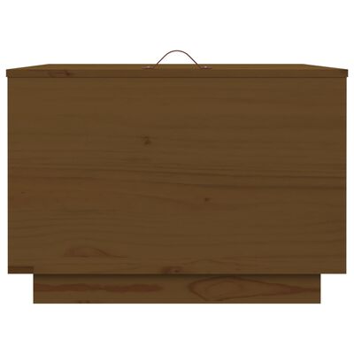 vidaXL Opbergboxen met deksels 3 st massief grenenhout honingbruin