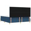 vidaXL Boxspring bed met matras met hoofdeinde Blauw 200 x 200 cm Stof