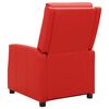 vidaXL Fauteuil verstelbaar kunstleer rood