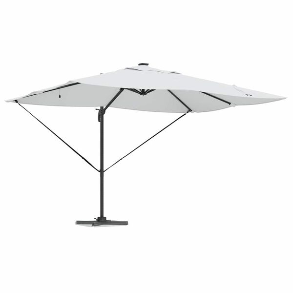 vidaXL Cantilever Roma parasol Beige en zwart 352 x 251 x 265 cm