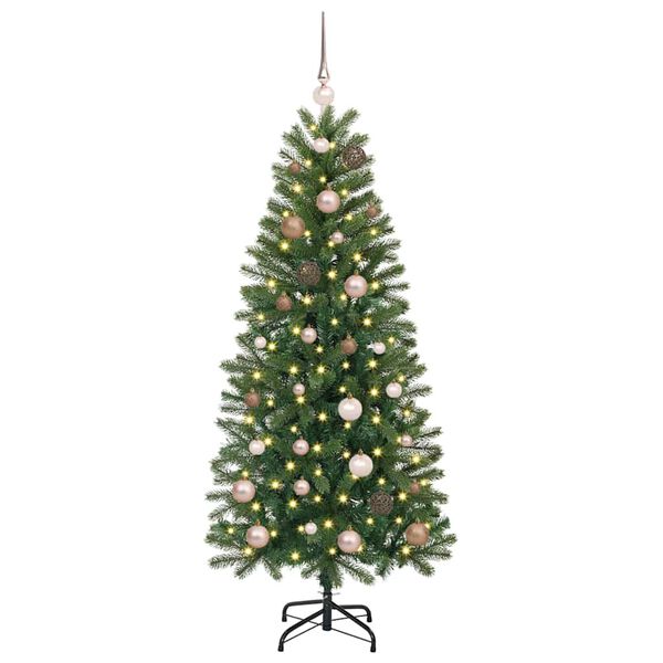 vidaXL Kunstkerstboom met 150 LED met standaard Groen 150 cm PE en PVC