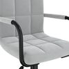 vidaXL Eetkamerstoelen draaibaar 4 st fluweel lichtgrijs