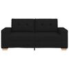 vidaXL Loveseat bank 180x77x82 cm stof zwart