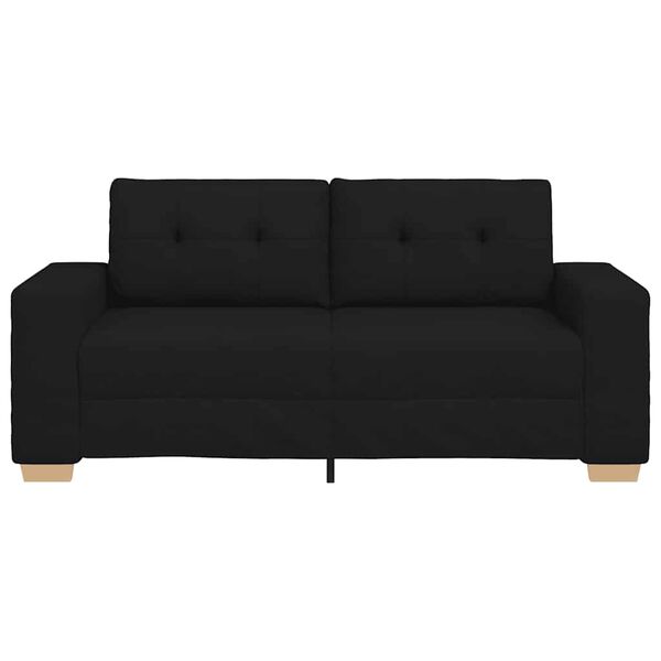 vidaXL Loveseat bank 180x77x82 cm stof zwart