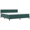 vidaXL Boxspringbed met matras Donkergroen 200 x 200 cm Fluweel
