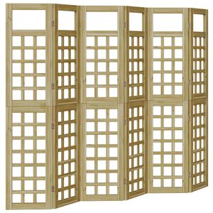 vidaXL Privacyscherm Honingbruin 240 x 180 cm Massief Vurenhout