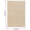 vidaXL Vloerkleed kortpolig 160x230 cm beige