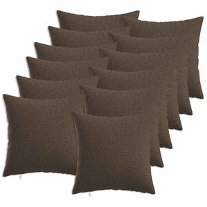 vidaXL Kussensloop 12 st HEERLEN Taupe 45 x 45 cm Stof