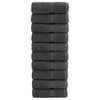 vidaXL Gastendoekjes SOLUND 10 st 600 g/m&sup2; 30x50 cm antraciet