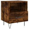 vidaXL Nachtkastjes 2 st 40x35x47,5 cm bewerkt hout gerookt eikenkleur