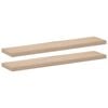vidaXL Wandschapppen 2 st 110x23,5x4 cm bewerkt hout