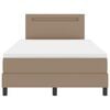vidaXL Boxspringbed met matras Cappuccino 120 x 190 cm Kunstleer
