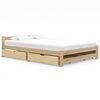 vidaXL Bedframe met 4 lades massief grenenhout 140x200 cm