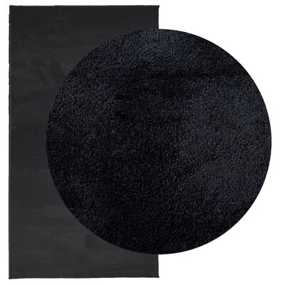 vidaXL Vloerkleed OVIEDO laagpolig 60x110 cm zwart