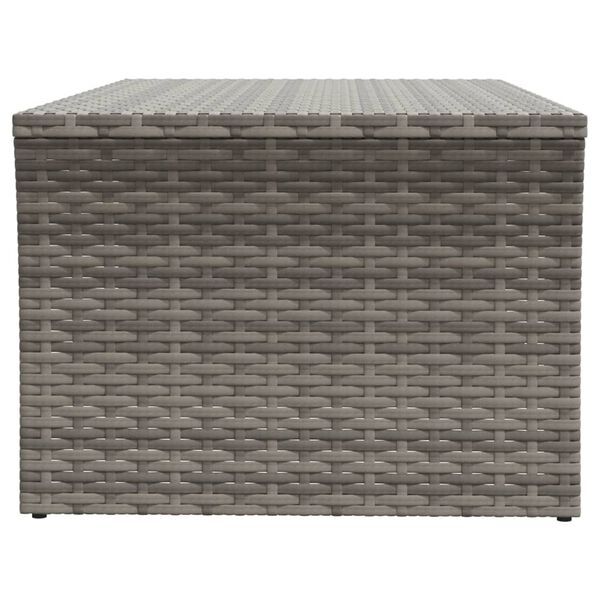 vidaXL Salontafel 100x50x40 cm poly rattan grijs
