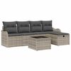 vidaXL Tuin Sofa Set 6 st Poly riet