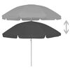 vidaXL Strandparasol 240 cm antracietkleurig