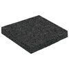 vidaXL Rubber granulaat patio pad Zwart 9 x 9 x 1 cm Rubber