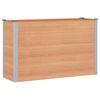 vidaXL Verhoogde plantenbak Bruin 150 x 50 x 91 cm WPC en Aluminium