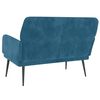 vidaXL Bankje 108x79x79 cm fluweel blauw