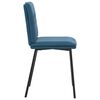 vidaXL Eetkamerstoelen 6 st fluweel blauw